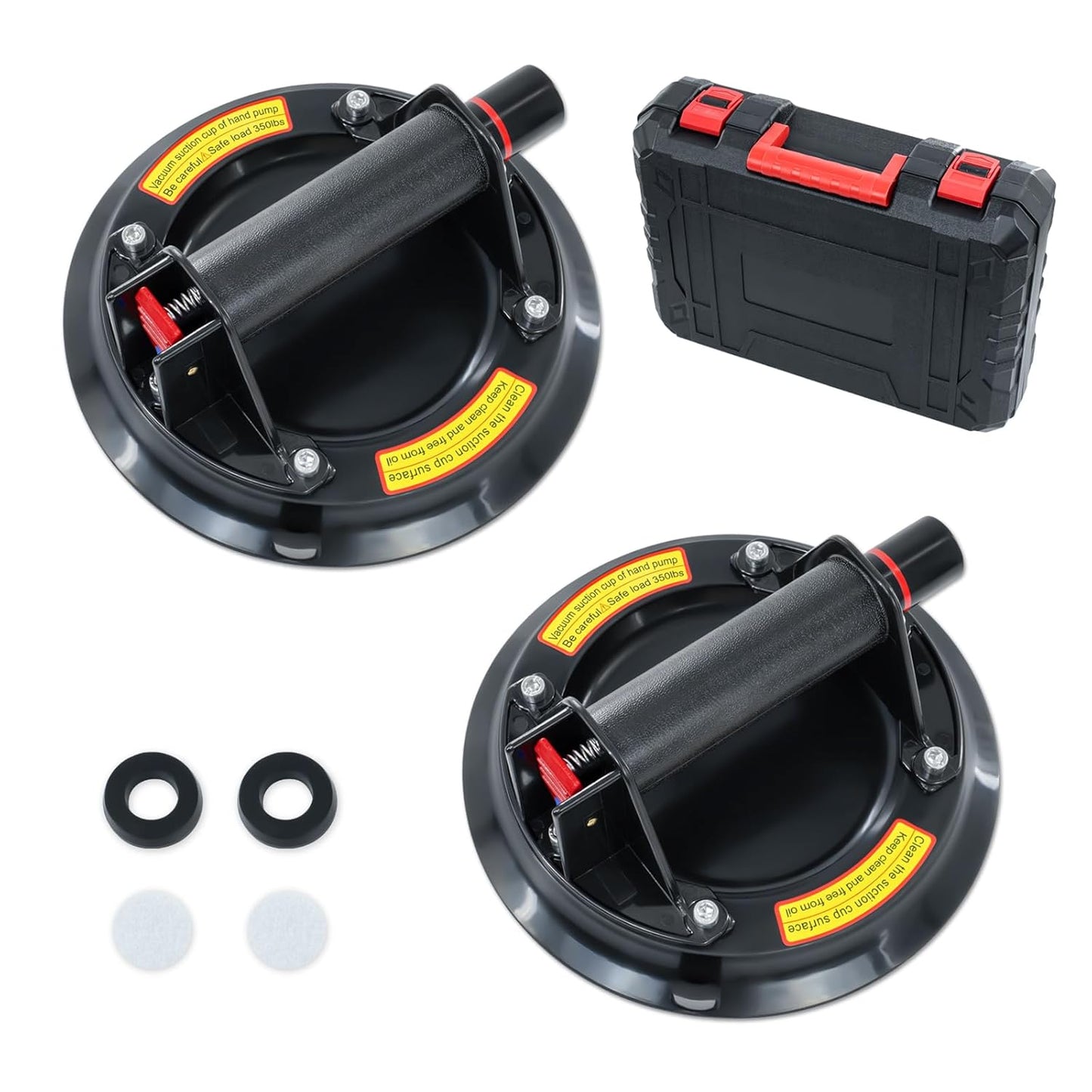 Heavy Duty 8in Glass Suction Cups for Safe Lifting Tasks