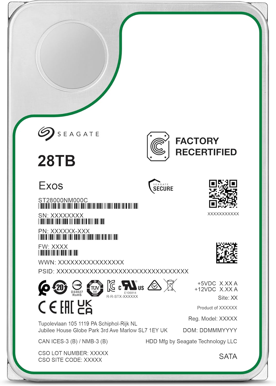Seagate Exos X 28TB Internal Hard Drive for High Capacity Needs