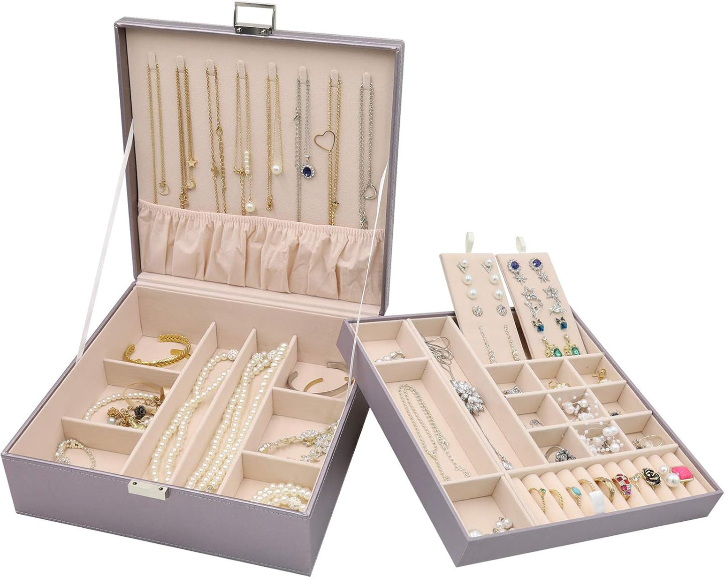ProCase Jewelry Box for Women - Large Leather Organizer Case