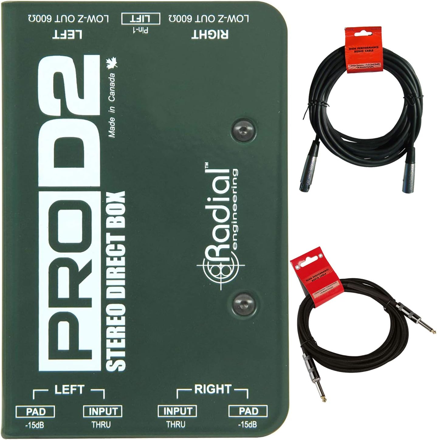 Radial ProD2 Passive Stereo DI with Isolation Transformer
