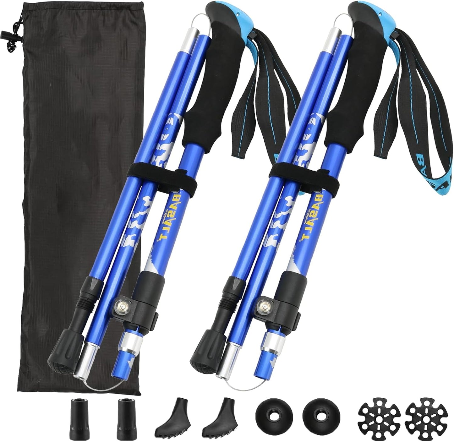 Ultra-Light Folding Trekking Poles for Hiking x2