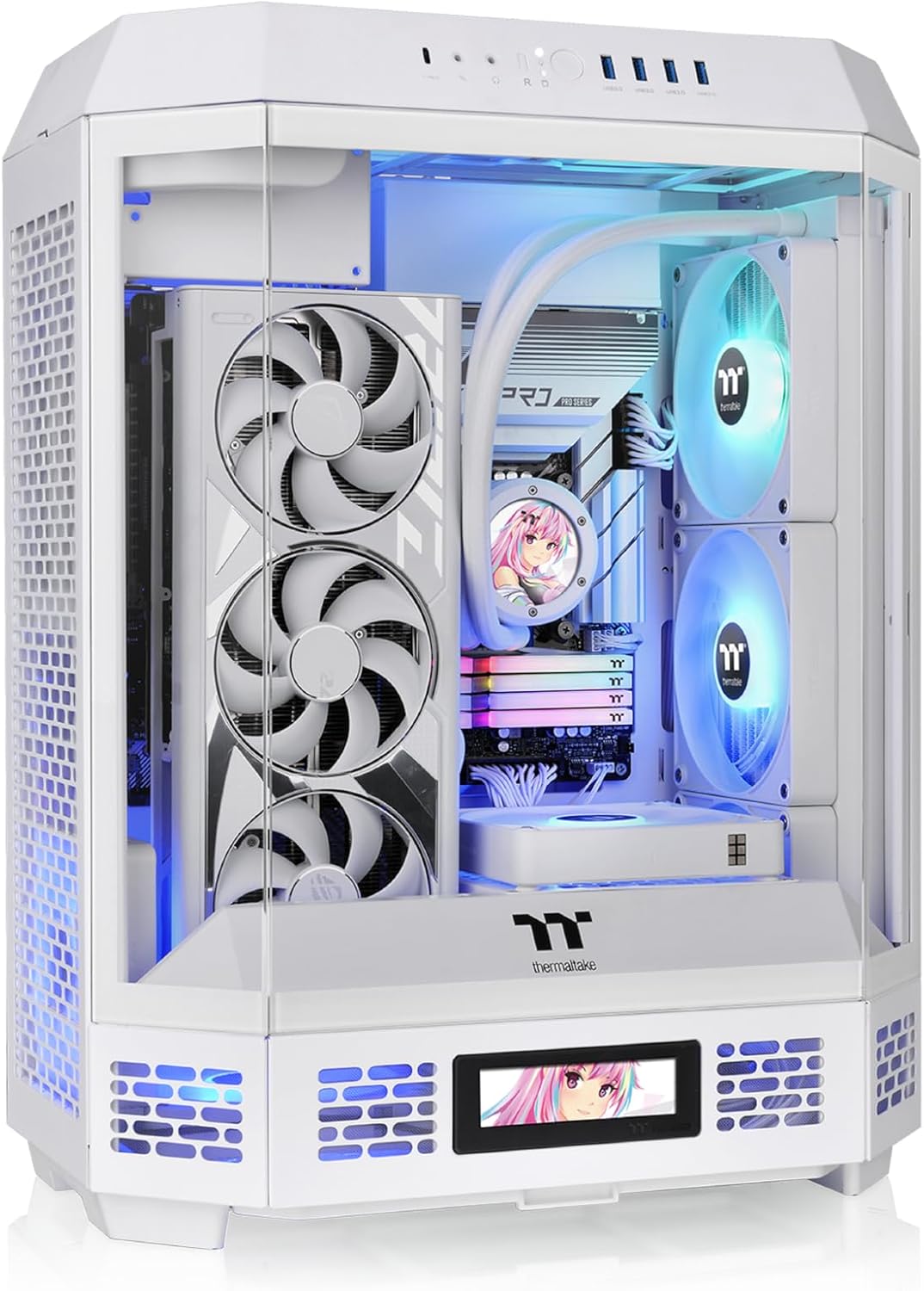 Thermaltake Tower 600 Snow Mid-Tower ATX Case with Glass Panels