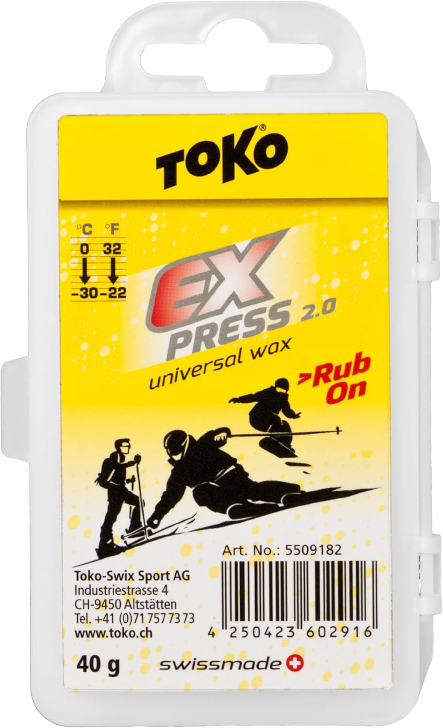 TOKO Express Rub-On Snowboard Wax, 1.4 oz - Quick Glide