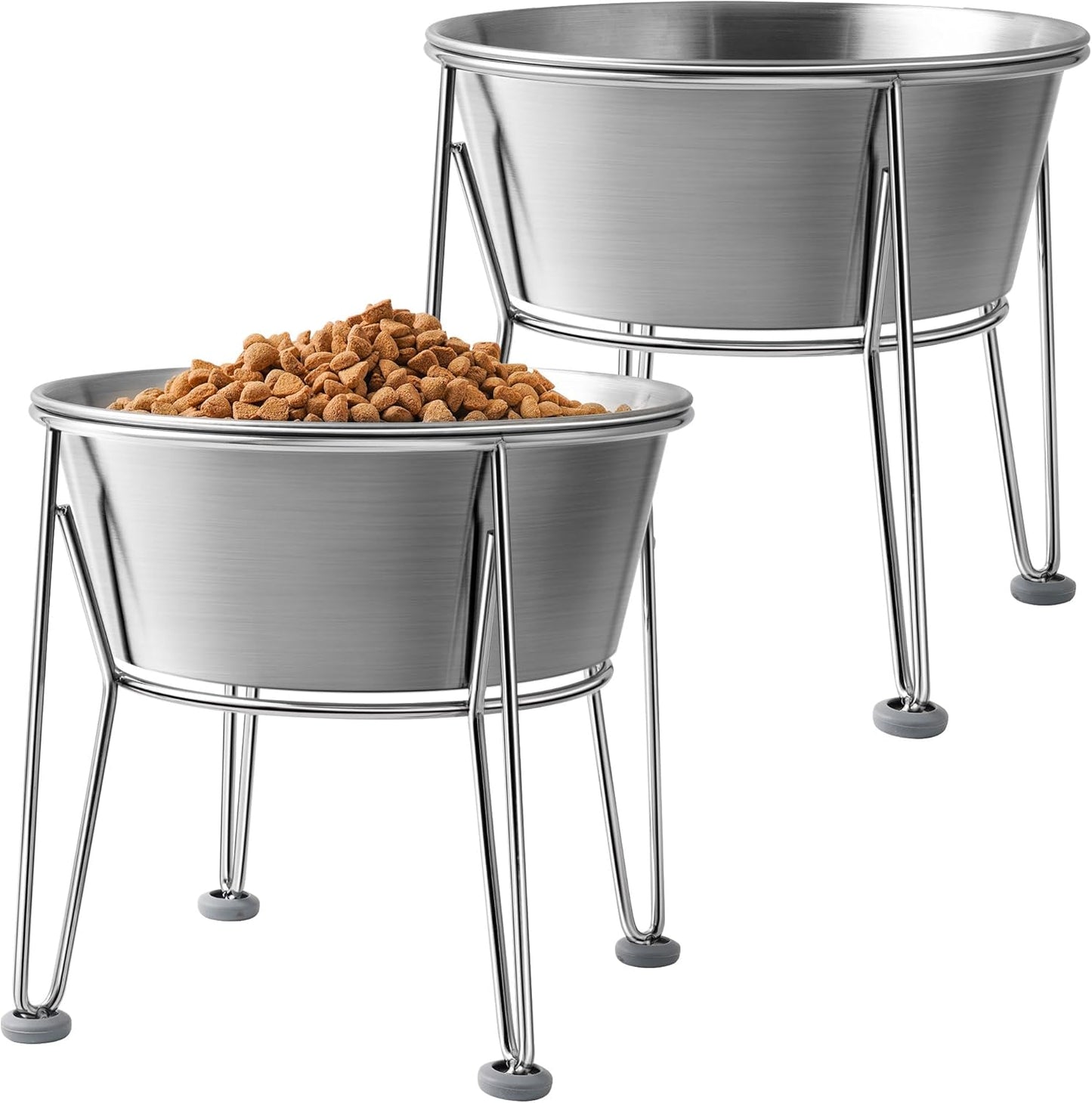 Elevated Dog Bowls for Medium and Small Dogs - 48oz Set