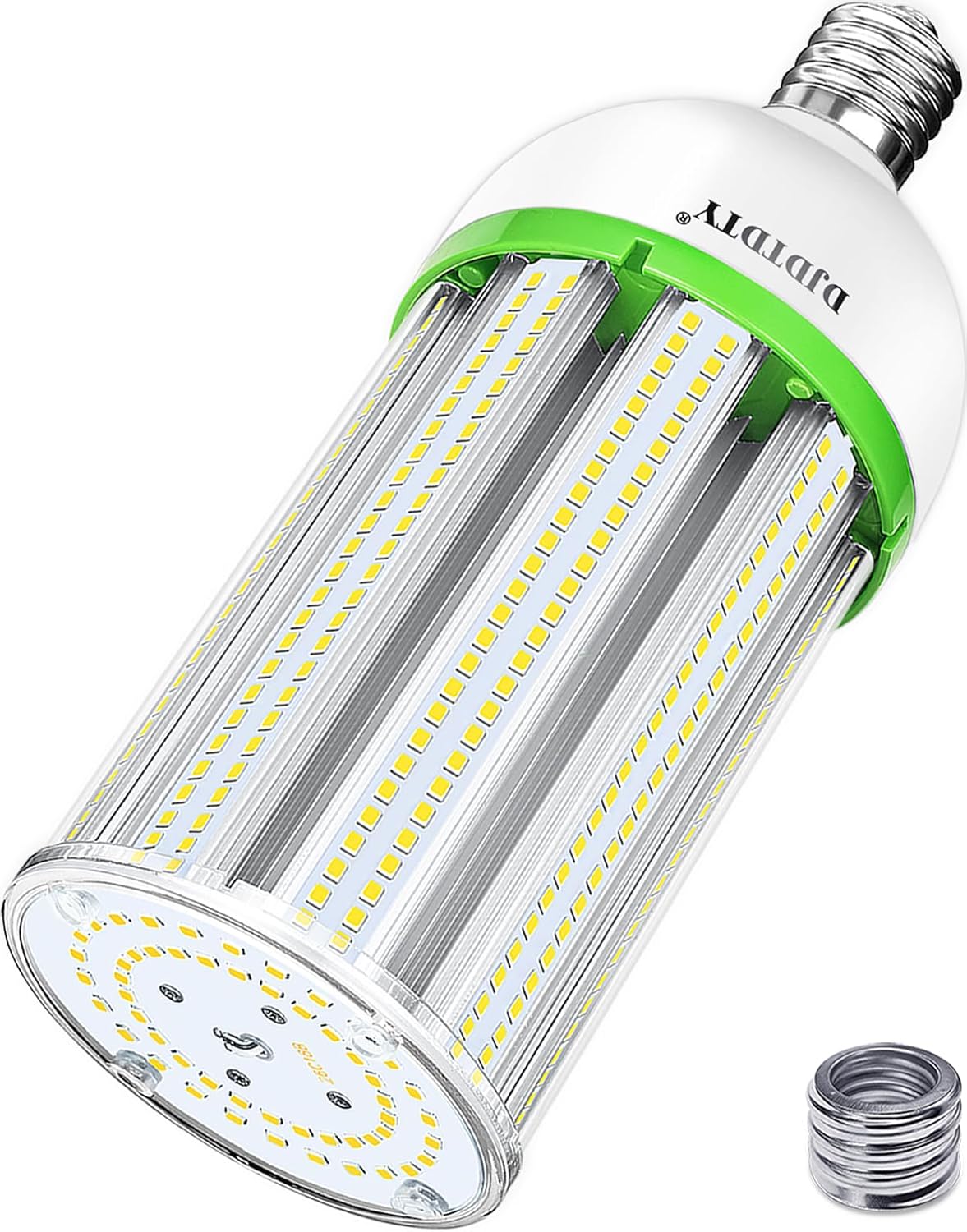100W LED Corn Bulb with E26 Base and E39 Adapter for Versatile Use