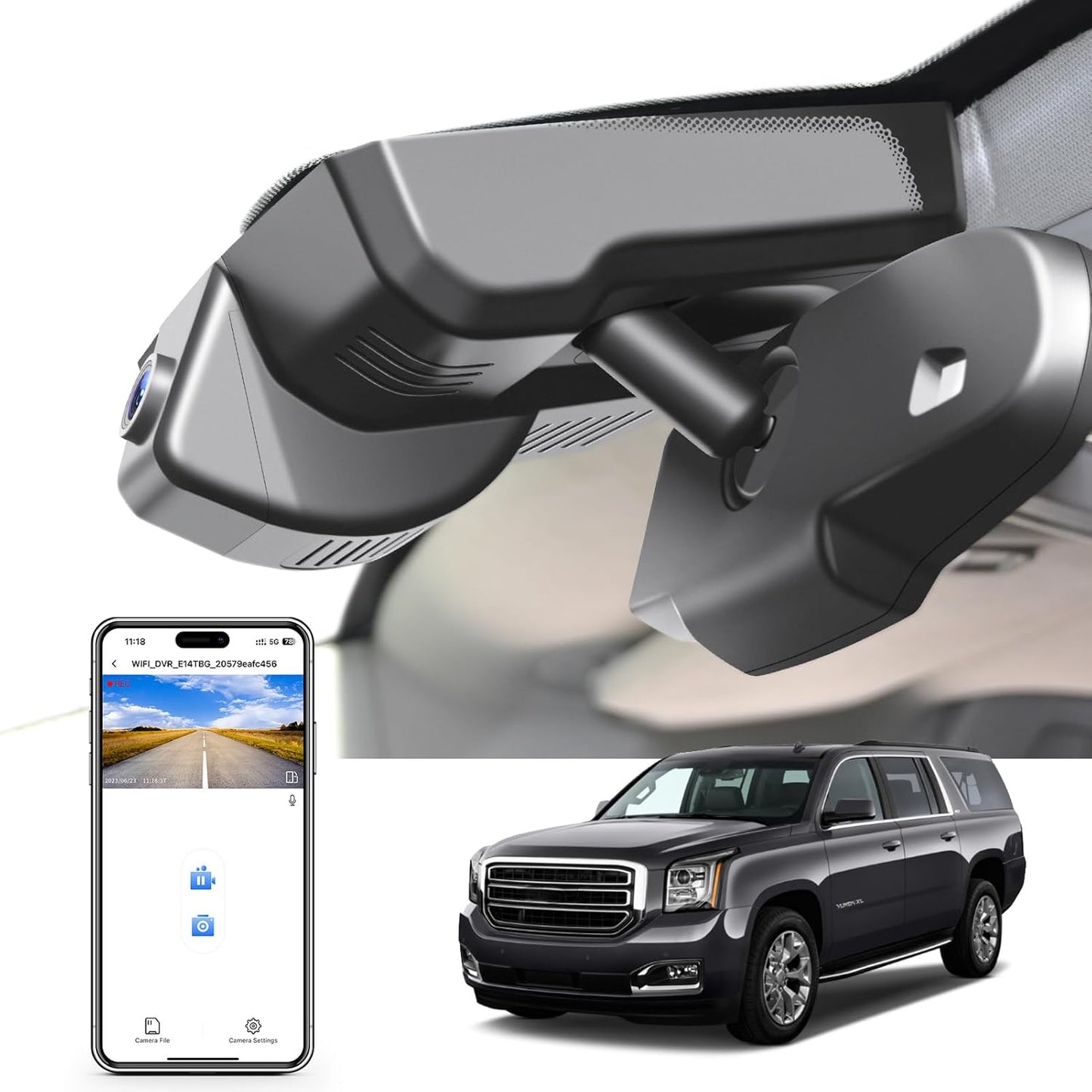 4K Dash Cam Custom Fit for GMC Yukon 2015-2020 Model D