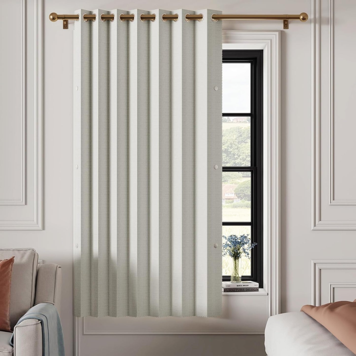 100% Blackout Faux Linen Curtains for Total Privacy and Style