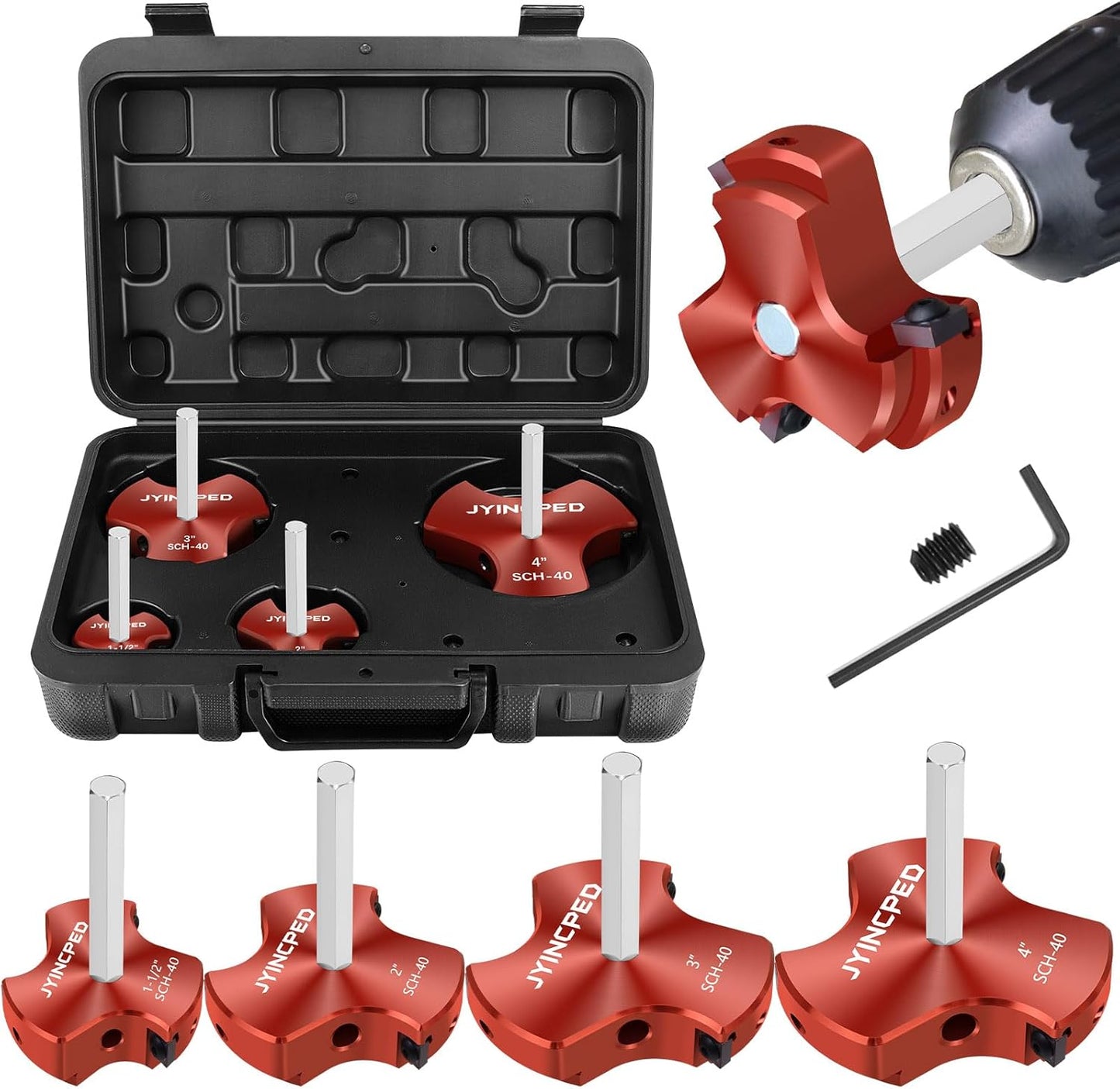 3 Blade PVC Pipe Reamer Set for Efficient Plumbing Repairs