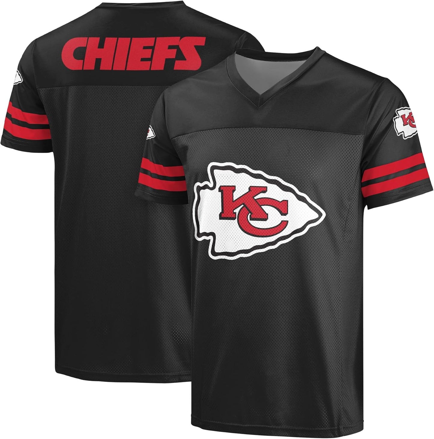 NFL Men's Officially Licensed Primary Logo Game Day V-Neck Top