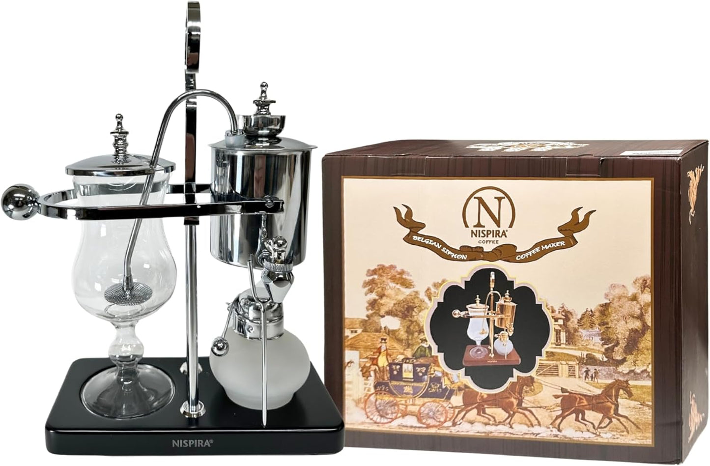 Nispira Vintage Syphon Coffee Maker - Royal Family Balance Brewing
