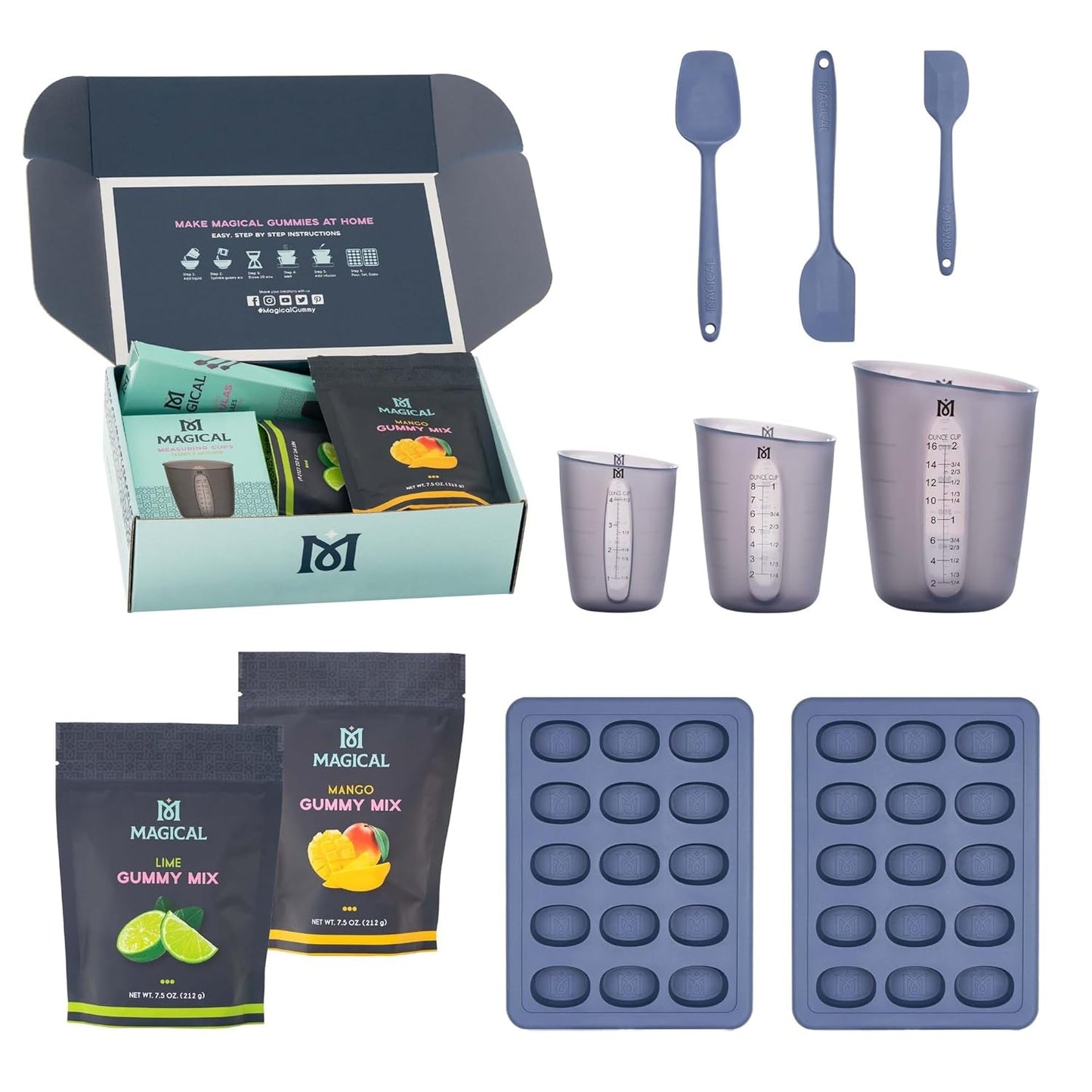 Magical Butter Gummy Mix & Mold Kit for Easy Candy Making