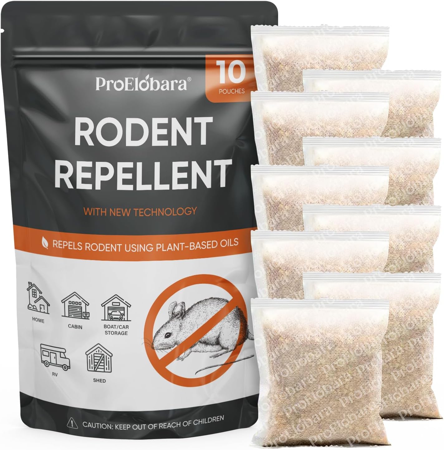 Peppermint Mouse Repellent: Extra Strength - 10 Scent Pouches