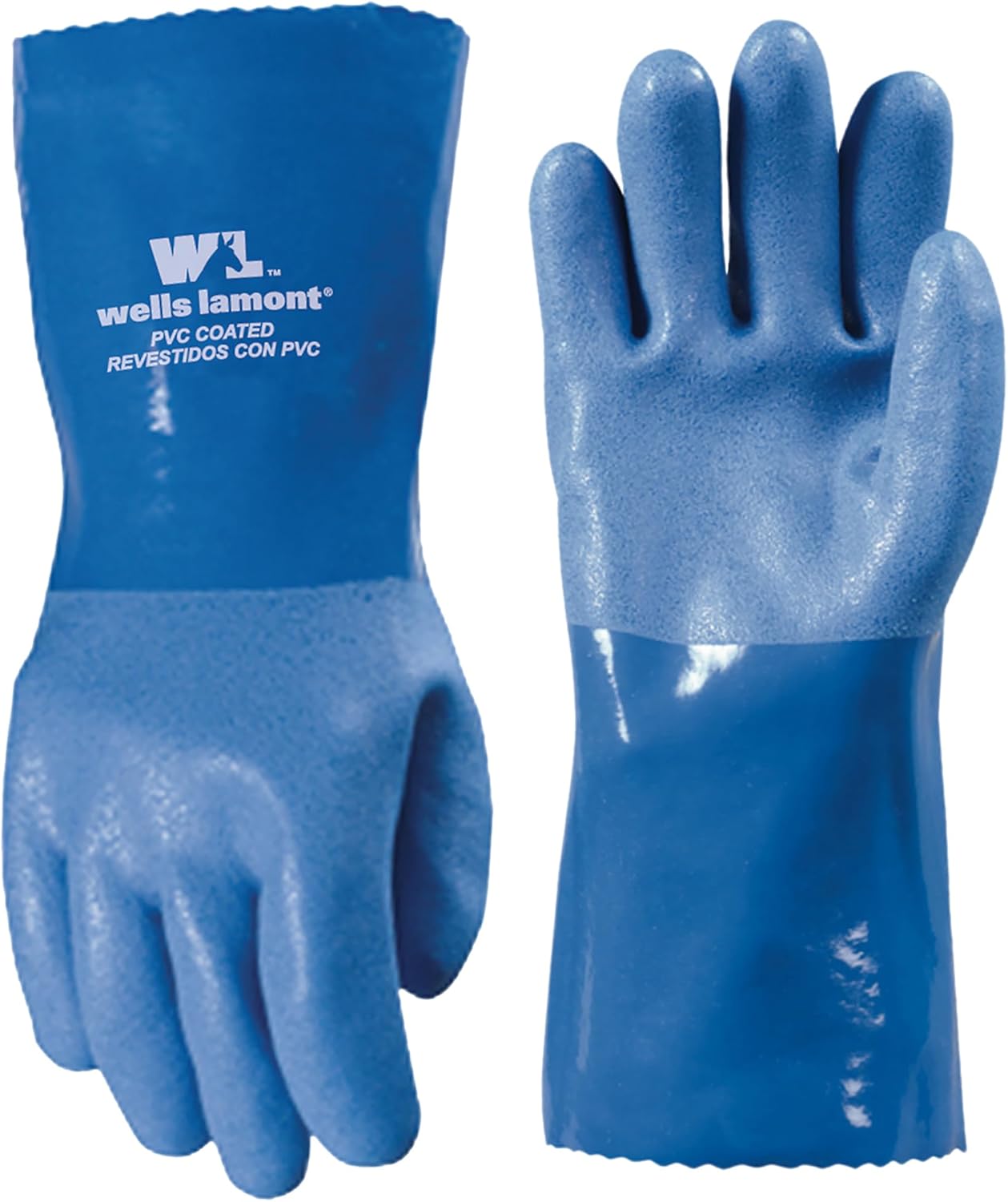 Wells Lamont Heavy Duty PVC Work Gloves | Chemical & Cut Resistant, Waterproof | Durable Protection