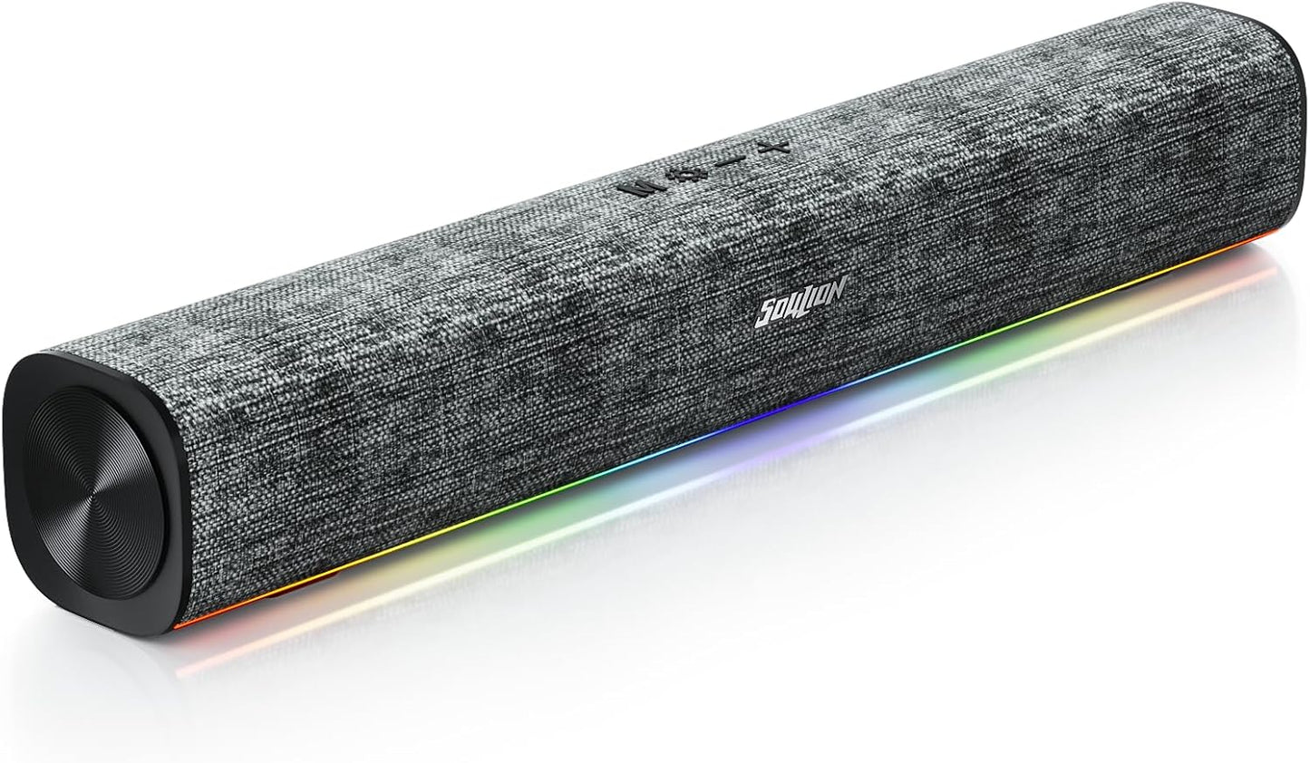 SOULION R100 Plus Computer Speakers with RGB Light and Sound