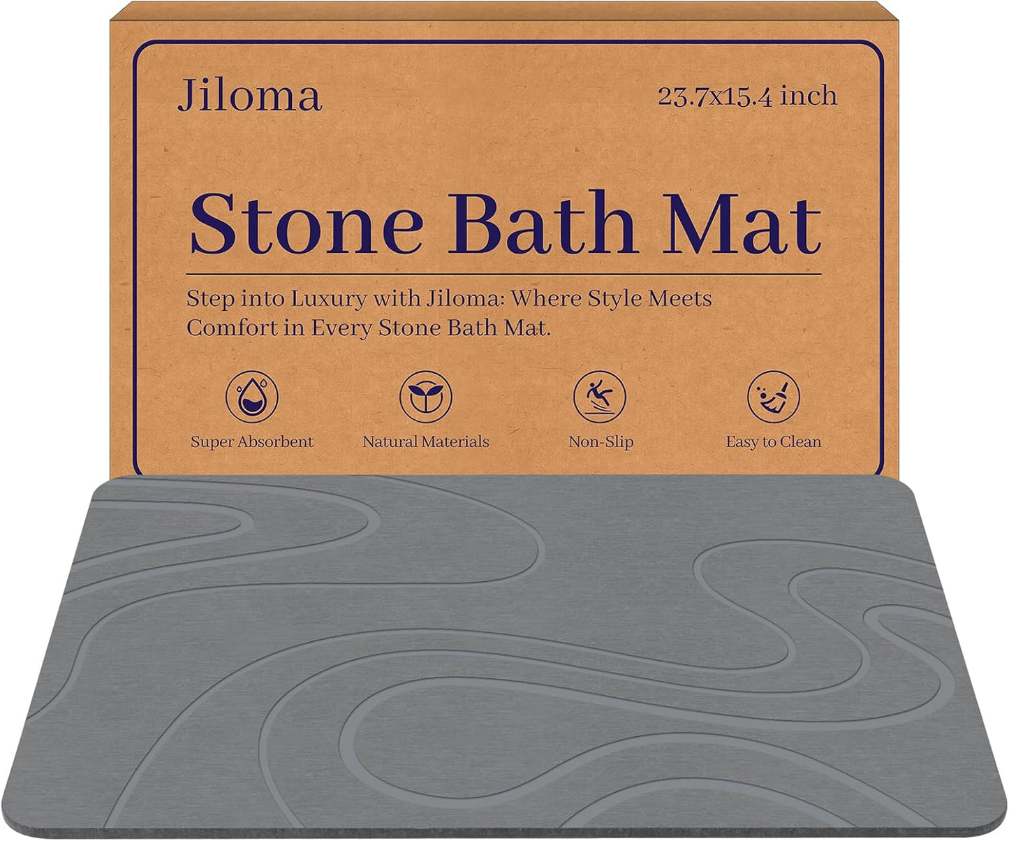 Diatomite Stone Bath Mat for Bathroom Non-Slip Super Absorbent