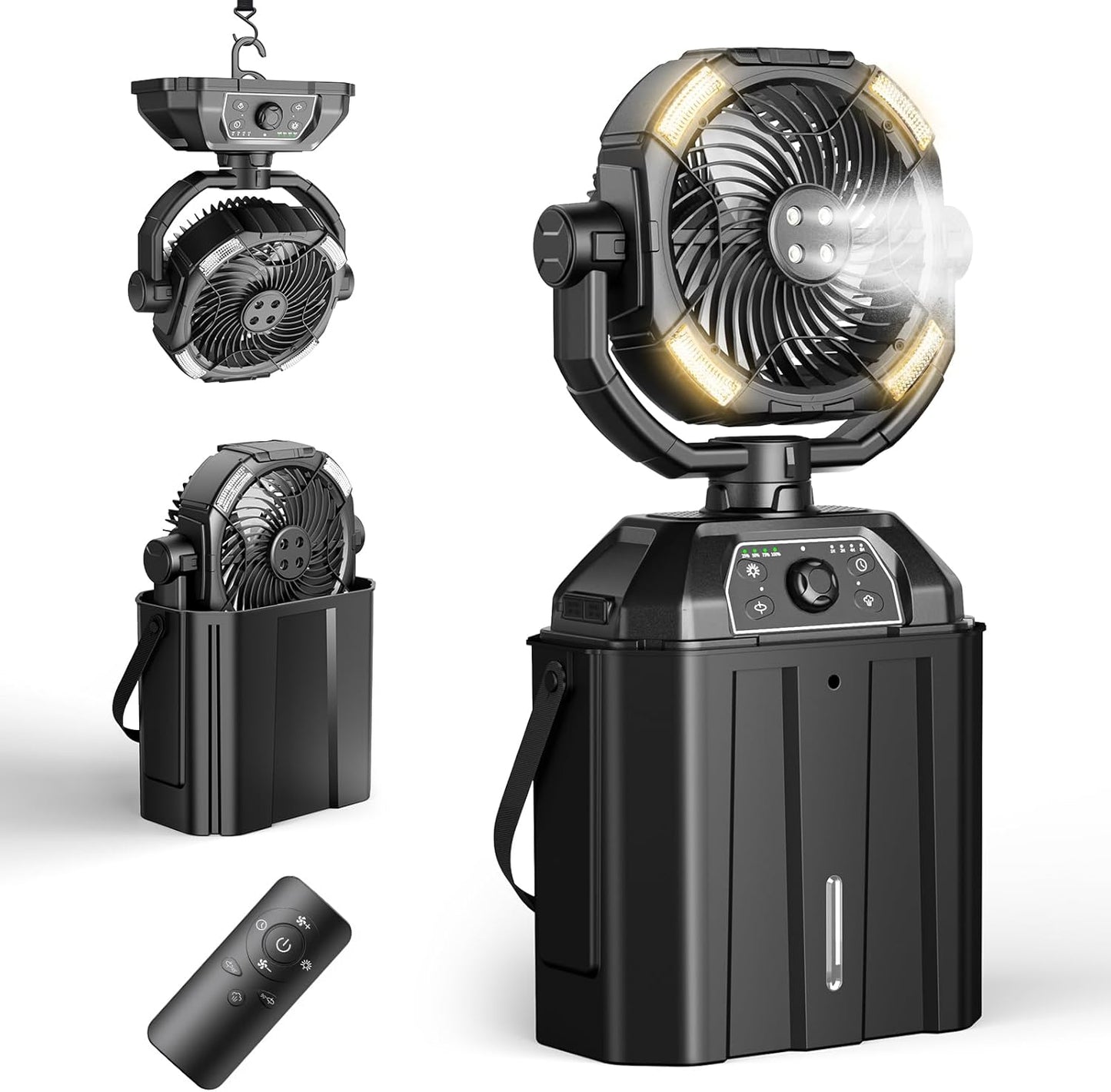 Portable Misting Fan with 25000mAh Battery for Outdoor Use