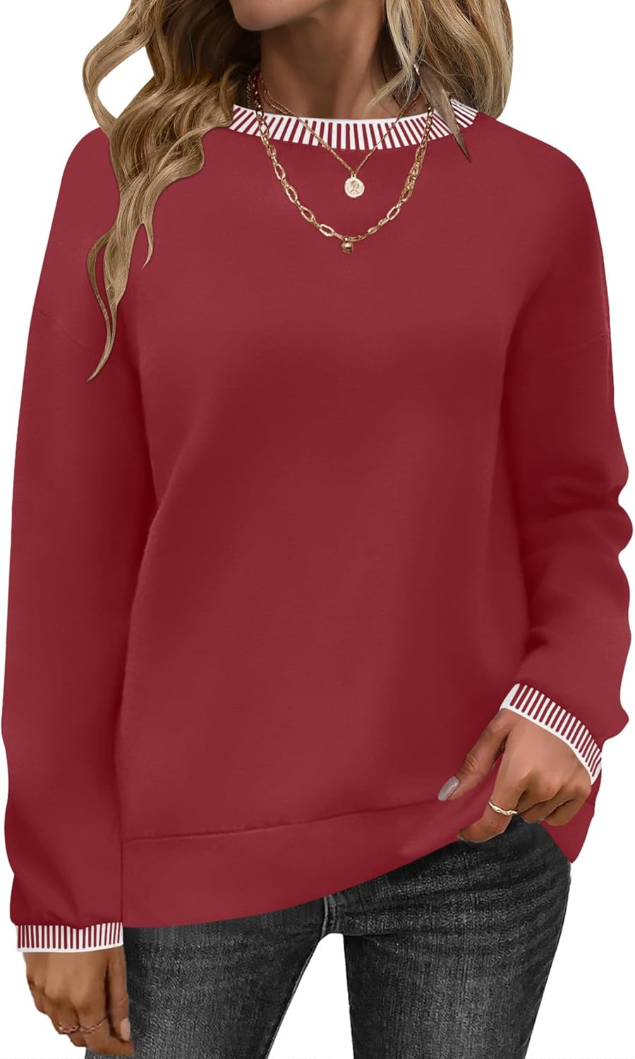 AKEWEI Lightweight Crewneck Sweatshirt - Effortless Comfort
