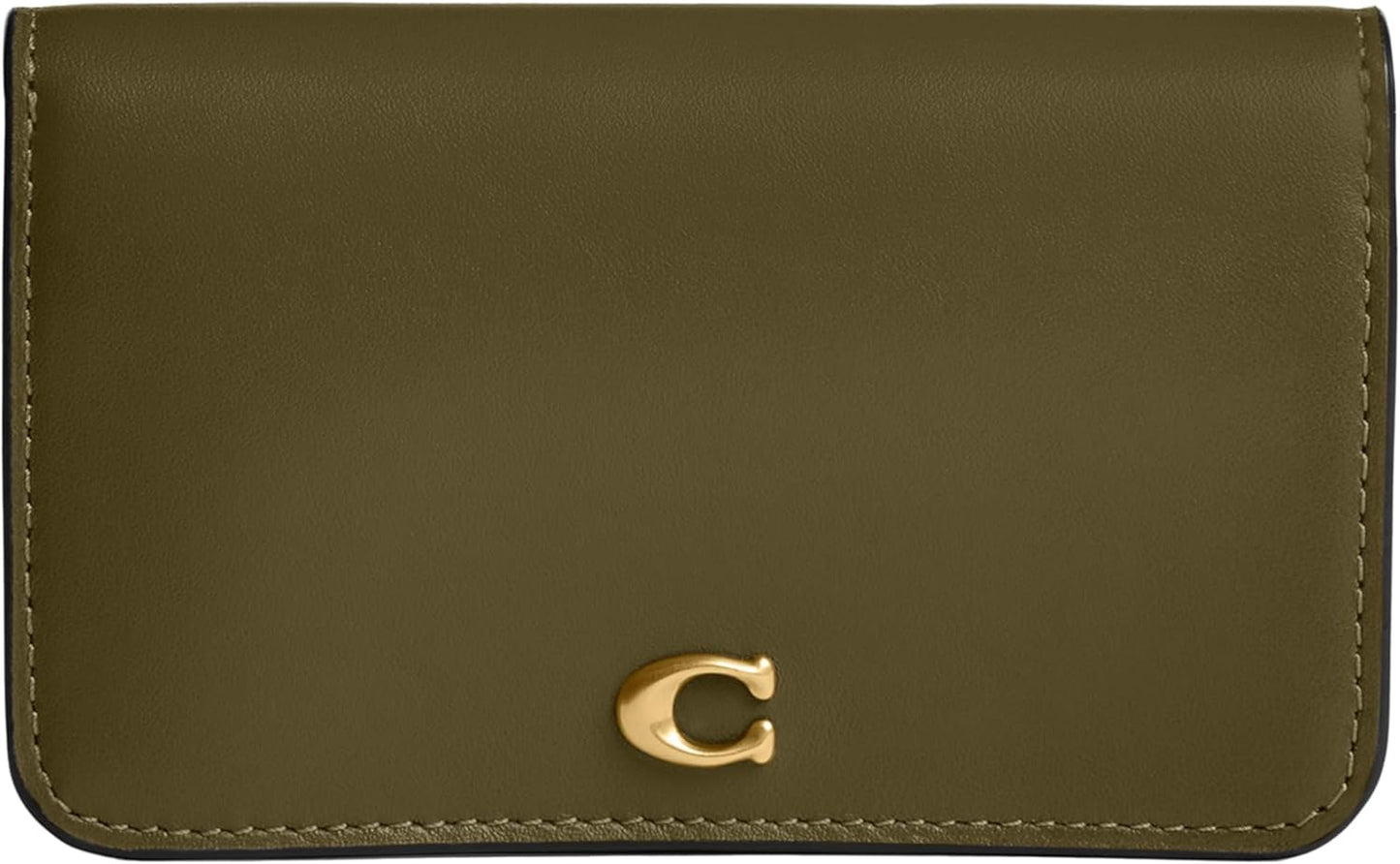 Coach Essential Slim Card Case - Refined Calf Leather Wallet