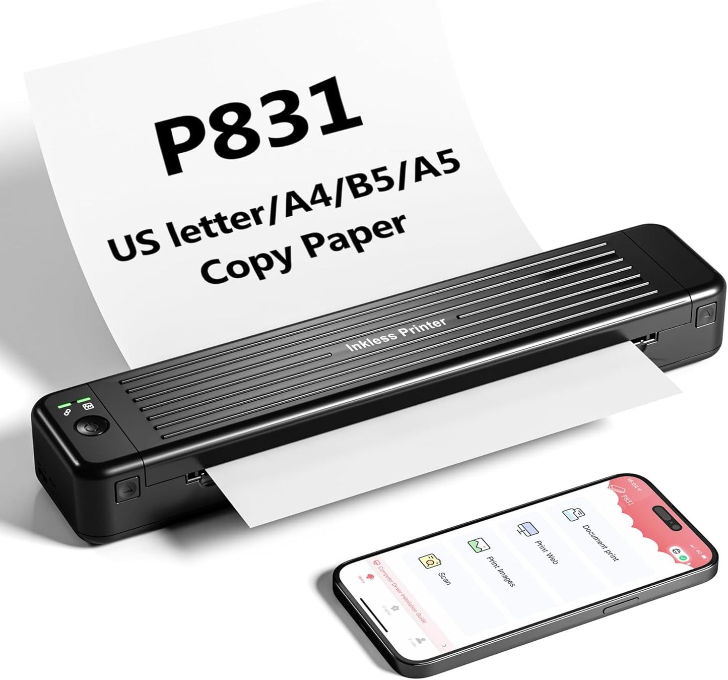 Itari Portable Wireless Printer - High-Quality 300DPI Printing