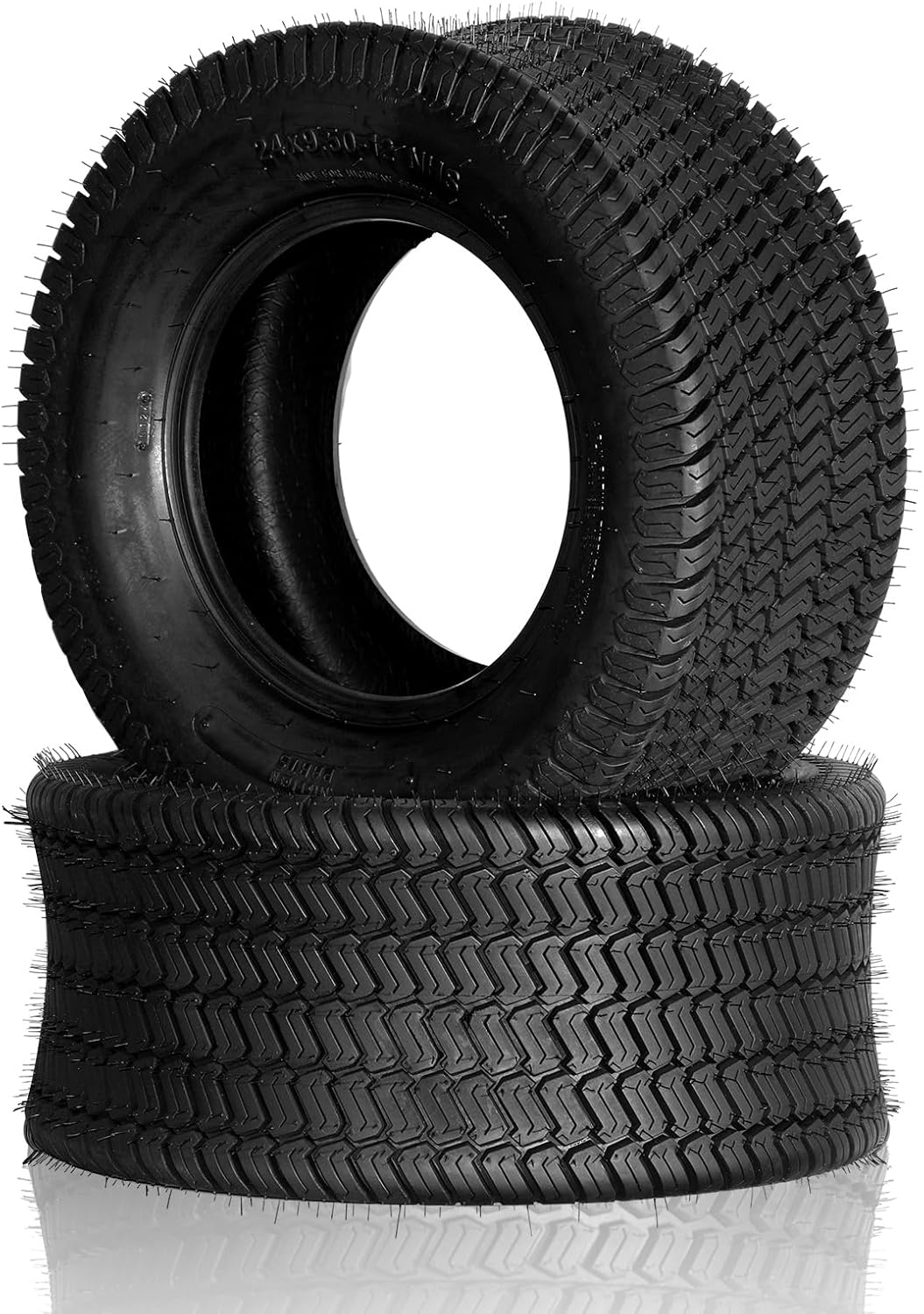 24x9.50-12 Turf Lawn Mower Tires for Golf Carts and Tractors