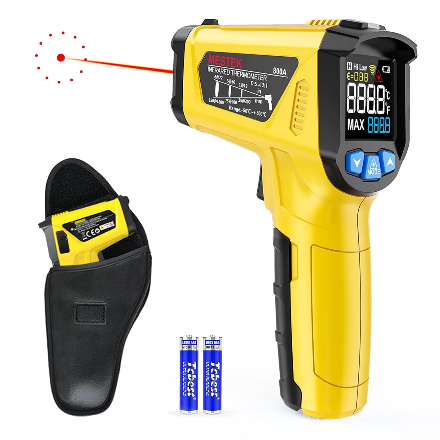 MESTEK Infrared Thermometer - Accurate Heat Detection