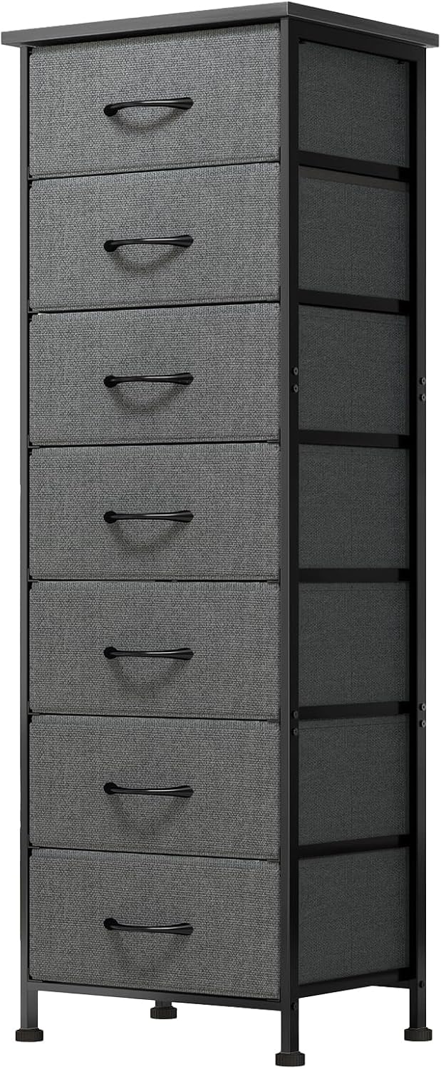 Fixwal Tall Dresser with 7 Fabric Drawers for Storage Needs