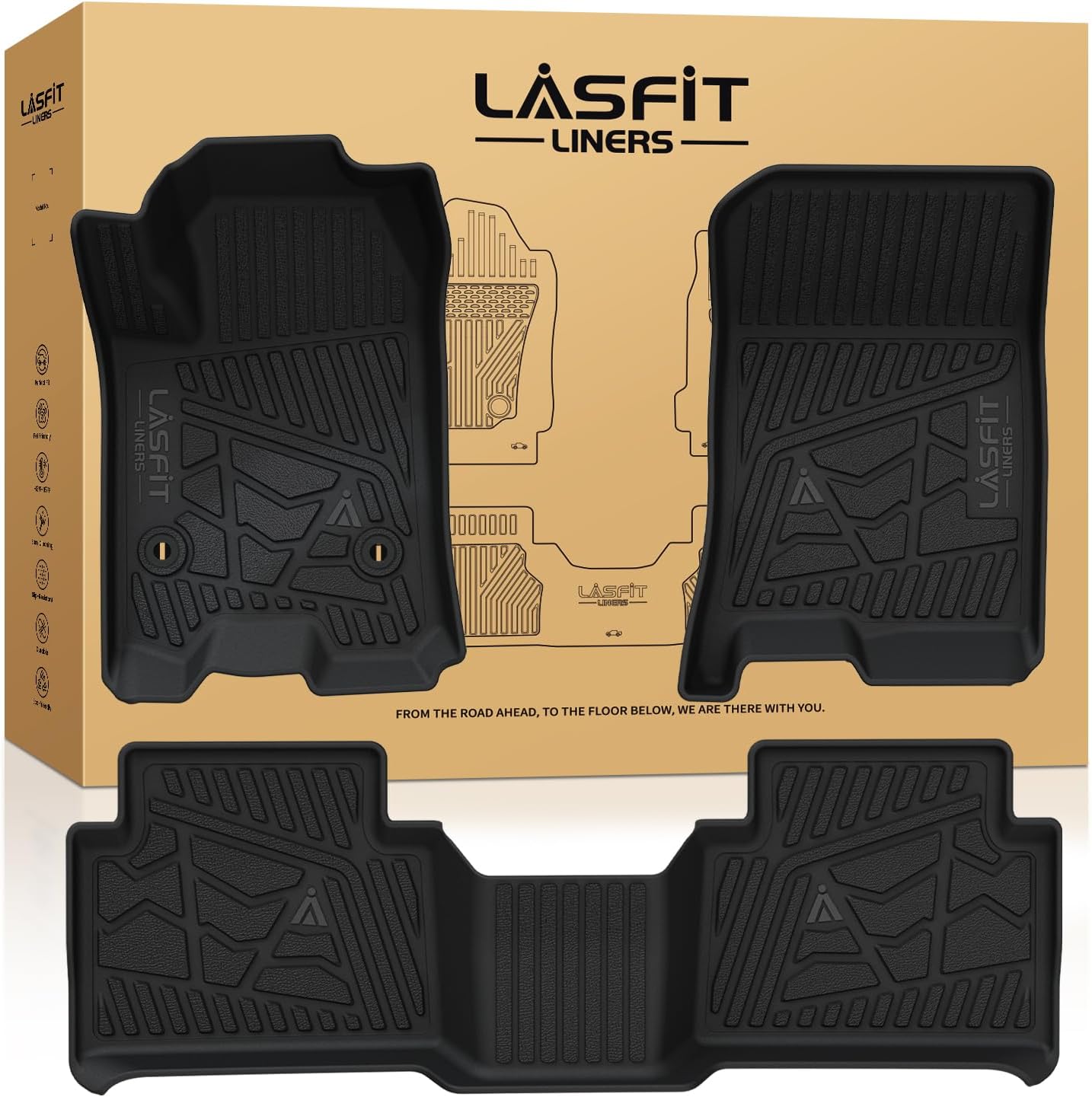 Custom Fit LASFIT Floor Mats for Chevrolet Colorado 2023 2024
