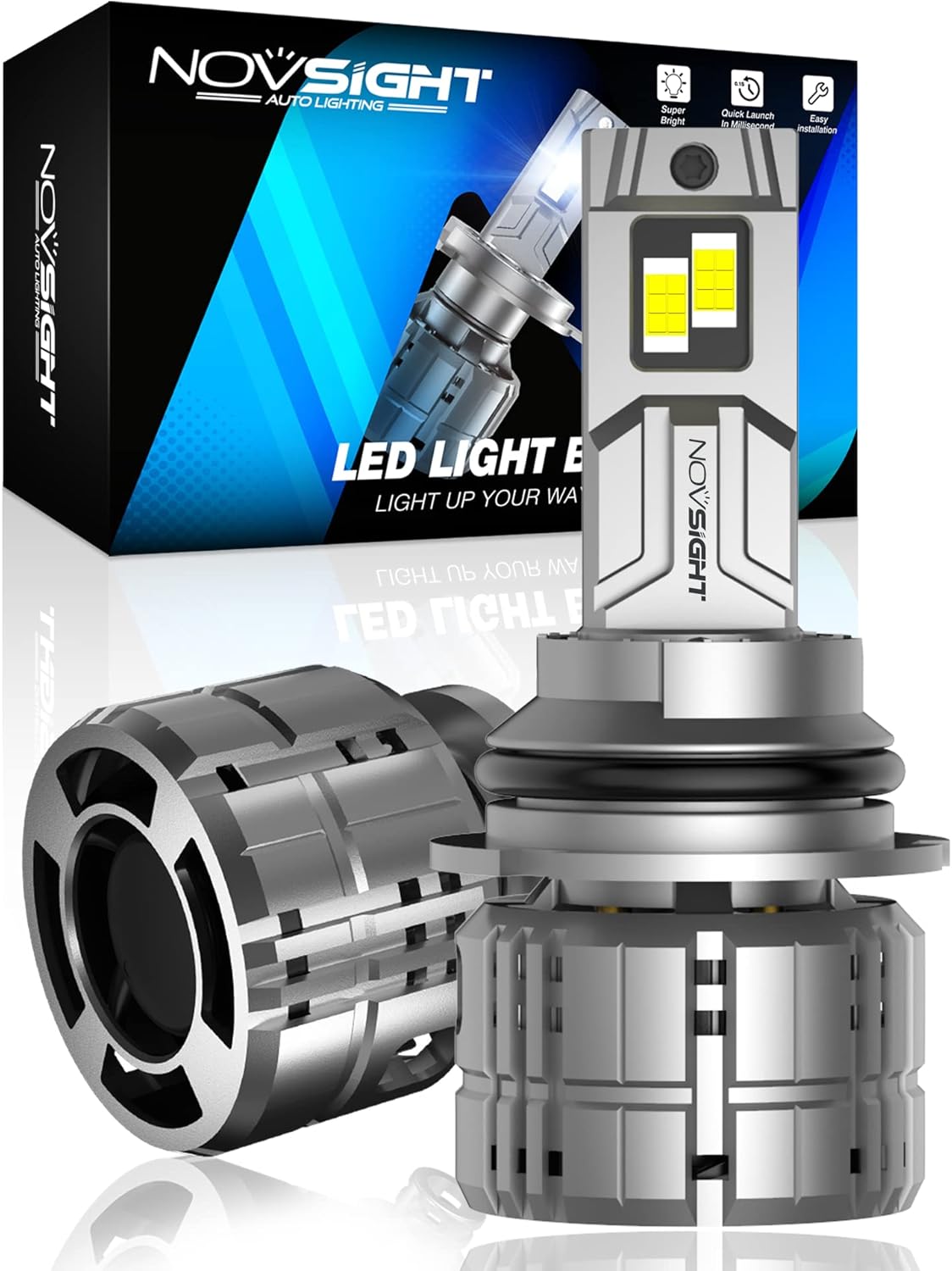 NOVSIGHT 9004 Bulbs 88000LM for Ultra Bright Fog Lighting