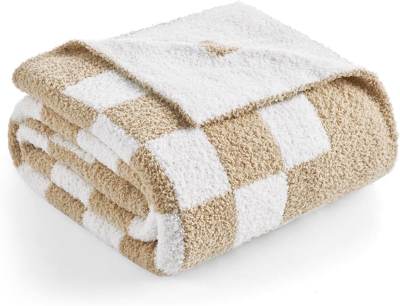 Snuggle Sac Checkered Bedding Blanket Twin Size for Cozy Comfort