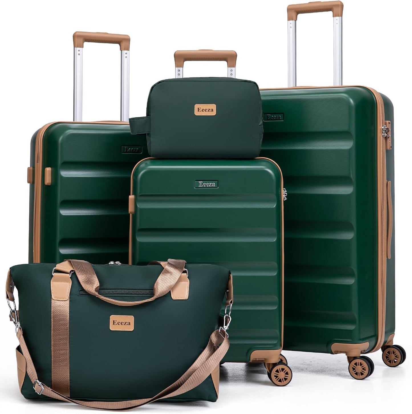 5 Piece Luggage Set with Wheels for Effortless Travel