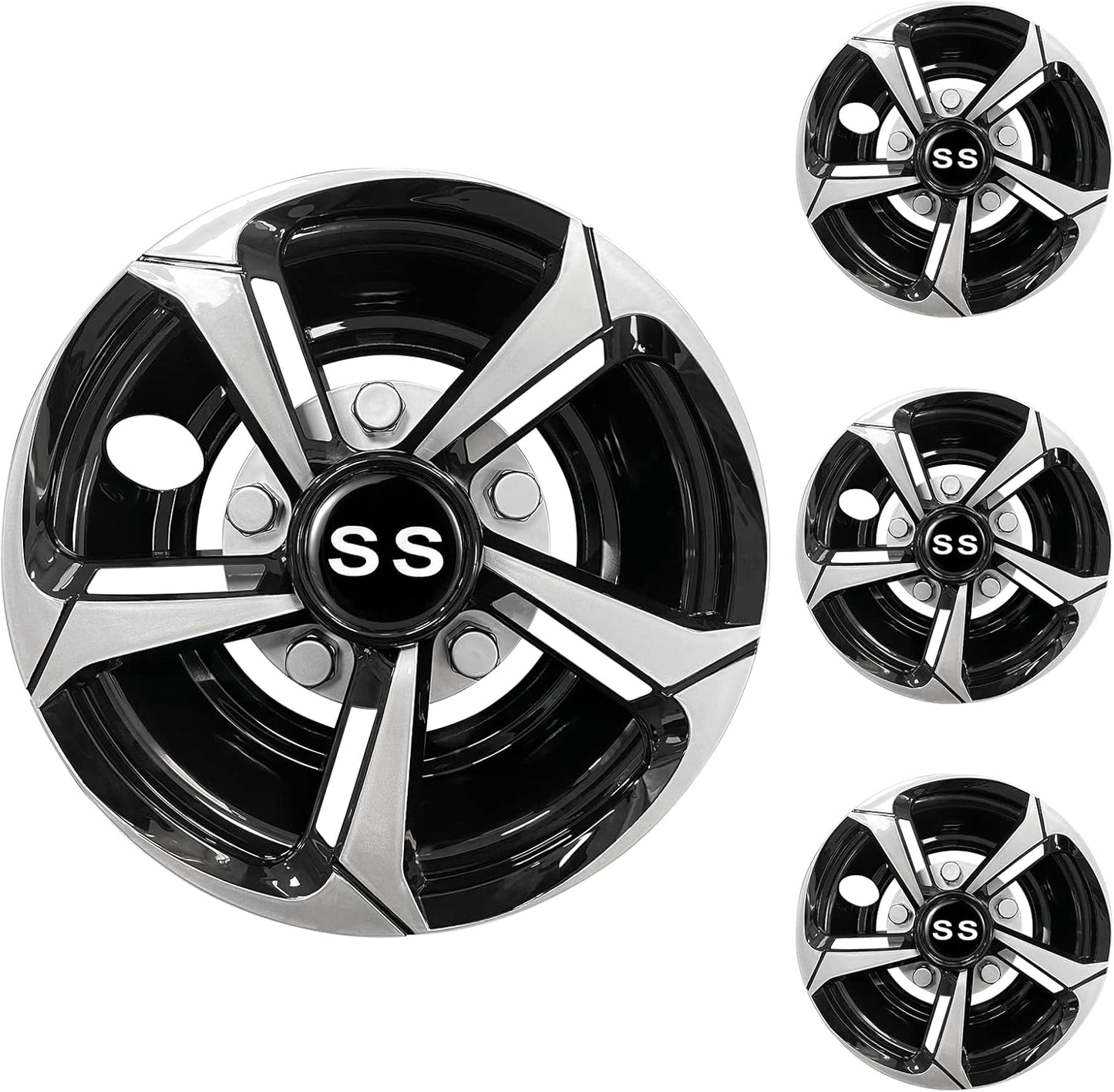 XUANYUDG0769 Golf Cart Hubcaps for EZGO Club Car Yamaha 8 Inch