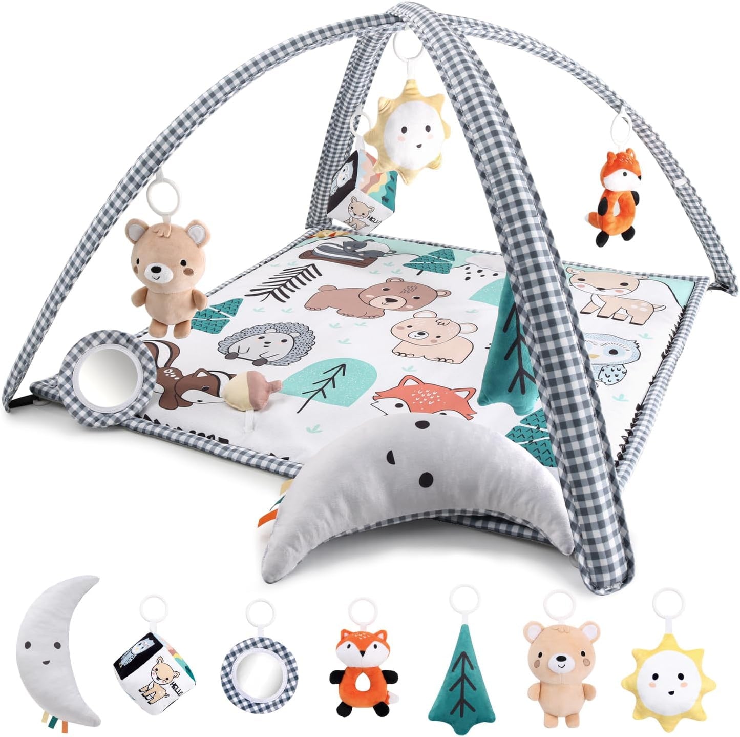 The Peanutshell 7-in-1 Baby Play Gym - Engaging Toys for Happy Babies