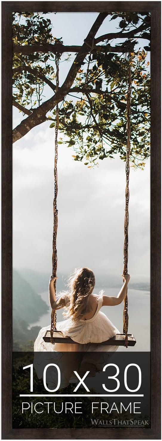 Espresso Brown Picture Frame for Puzzles Posters Photos Artwork