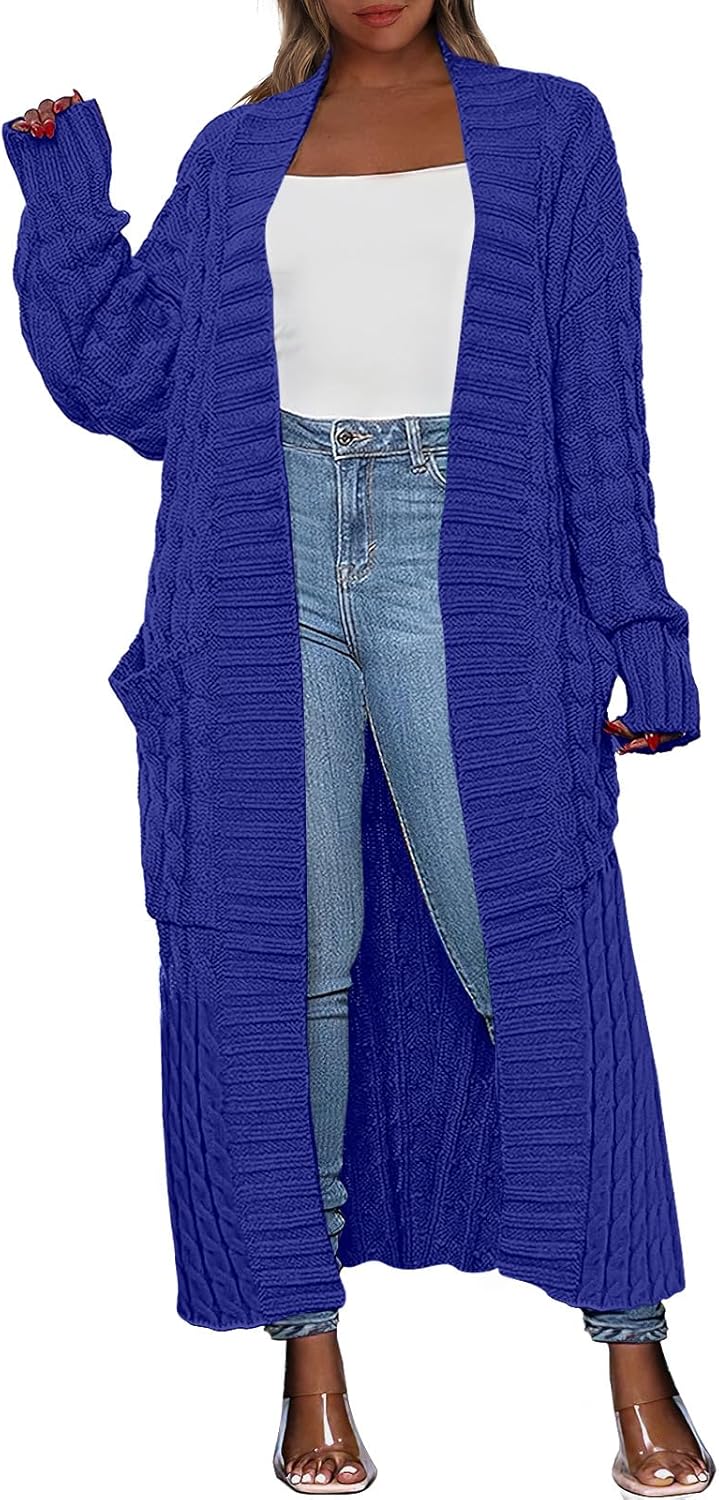 Caracilia Womens Long Cardigan Sweaters for Fall 2025 Fashion