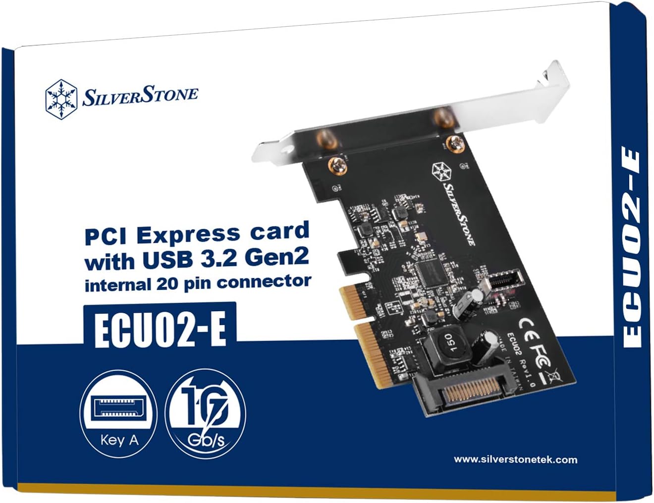 SilverStone Technology ECU02-E PCI Express Card for USB 3.2