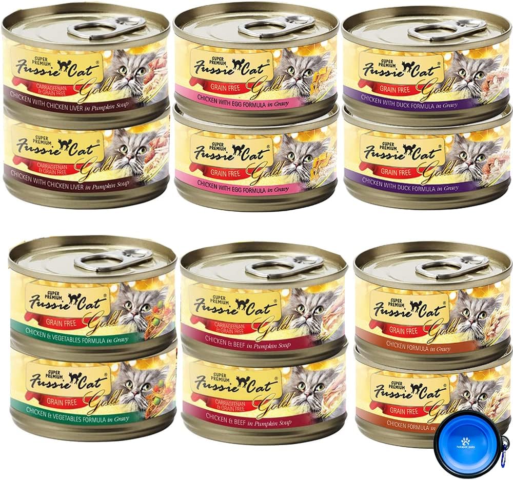 Fussie Cat Super Premium Canned Cat Wet Food Variety Bundle Pack