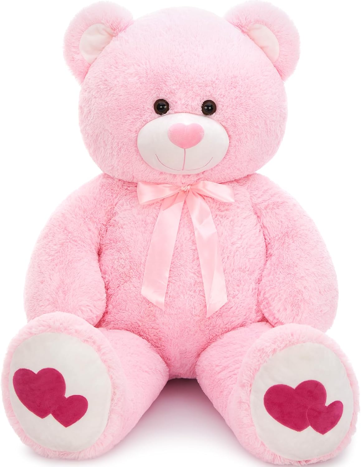 Tezituor Giant Teddy Bear 4ft - Adorable Pink Plush Gift