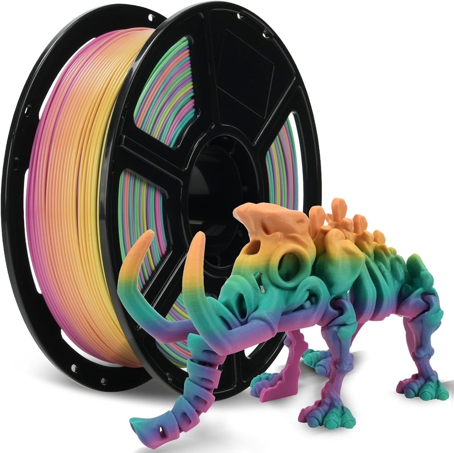 FLASHFORGE Rapid PLA Rainbow Candy Filament | High Speed Printing