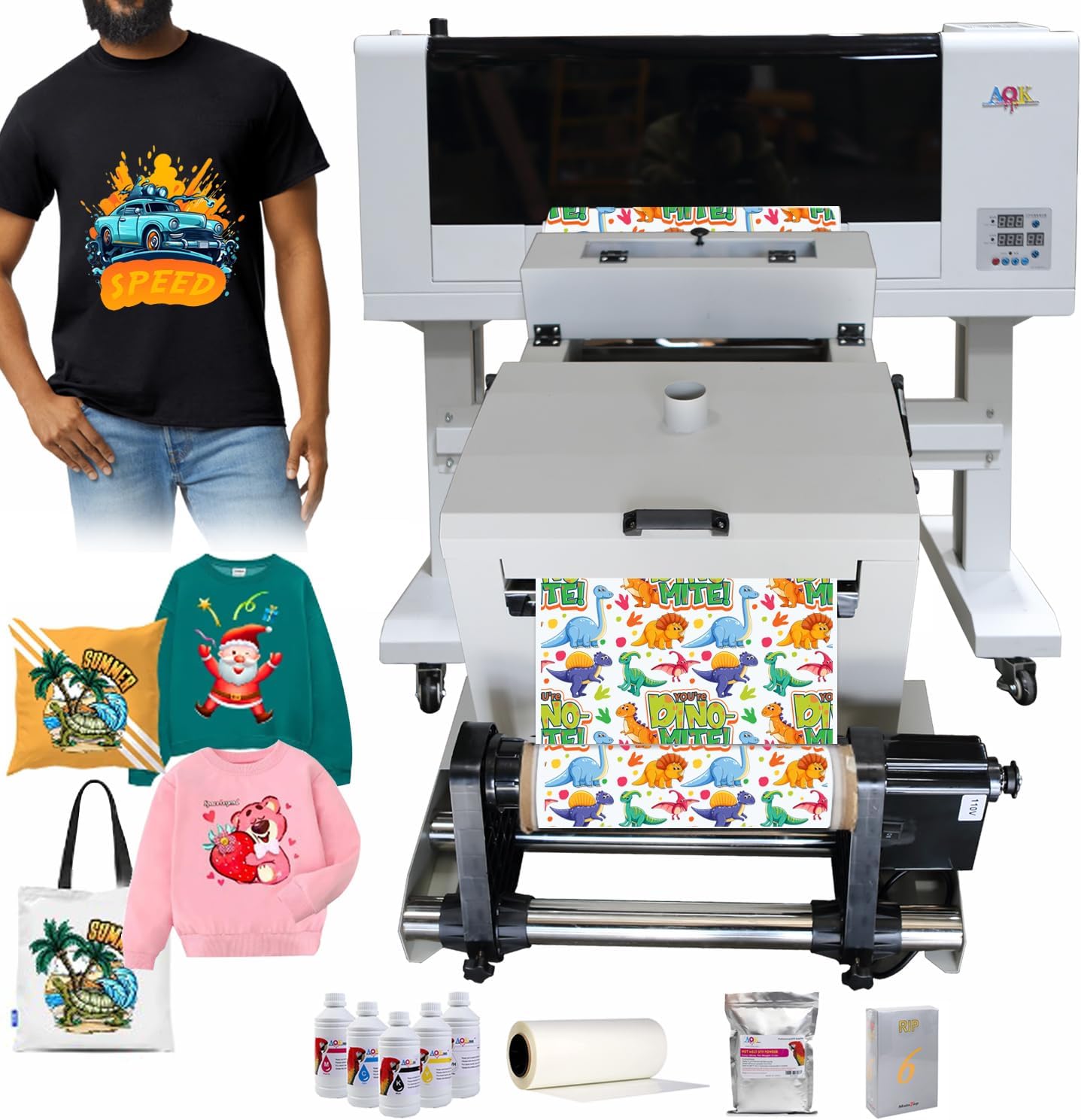 High-Speed A3 DTF Printer Bundle - Expert Support