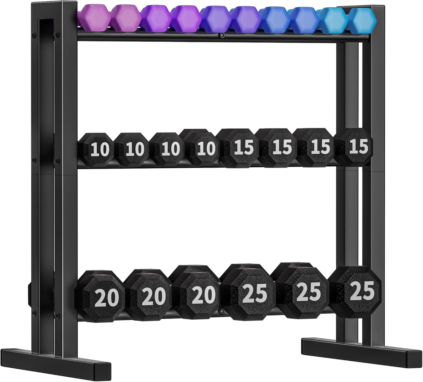 31Inch Dumbbell Rack with 450LB Capacity for Home Gym Use