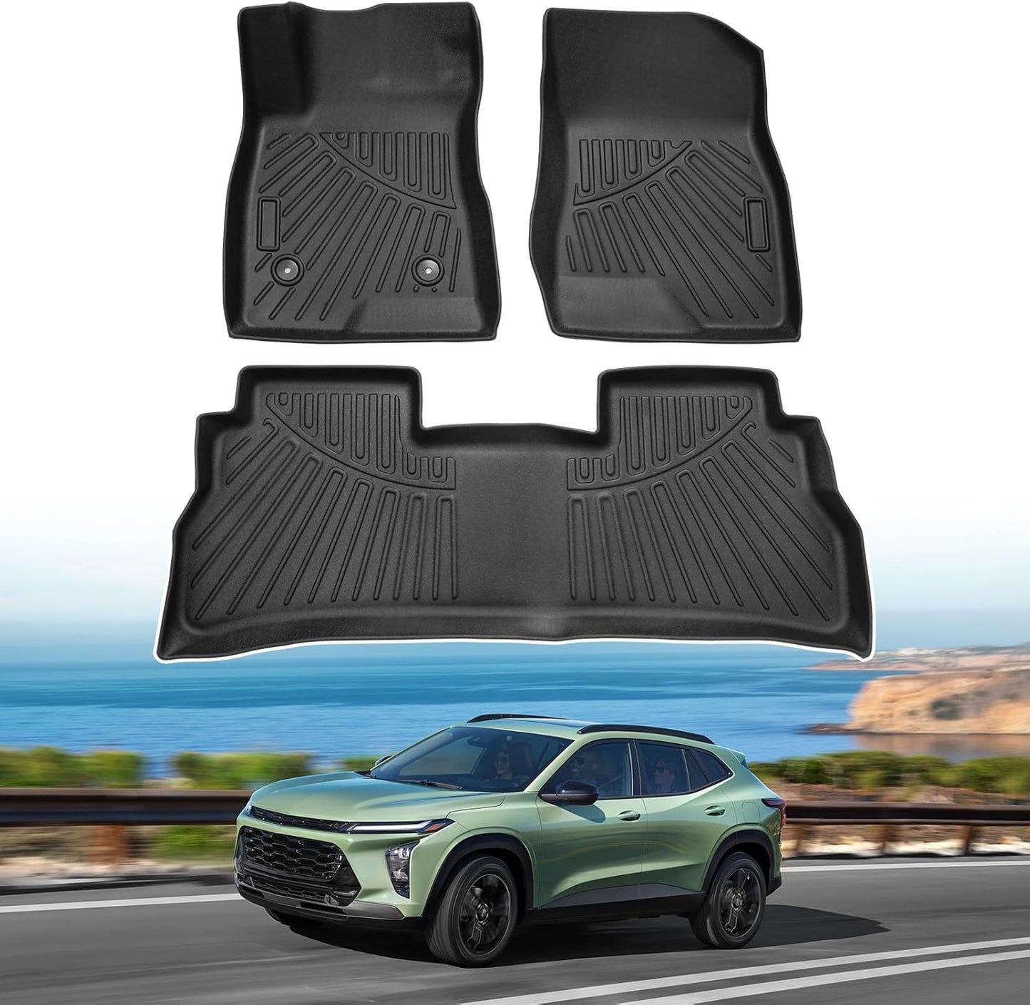 Premium All Weather Floor Mats for 2024 2025 2026 Chevy Trax