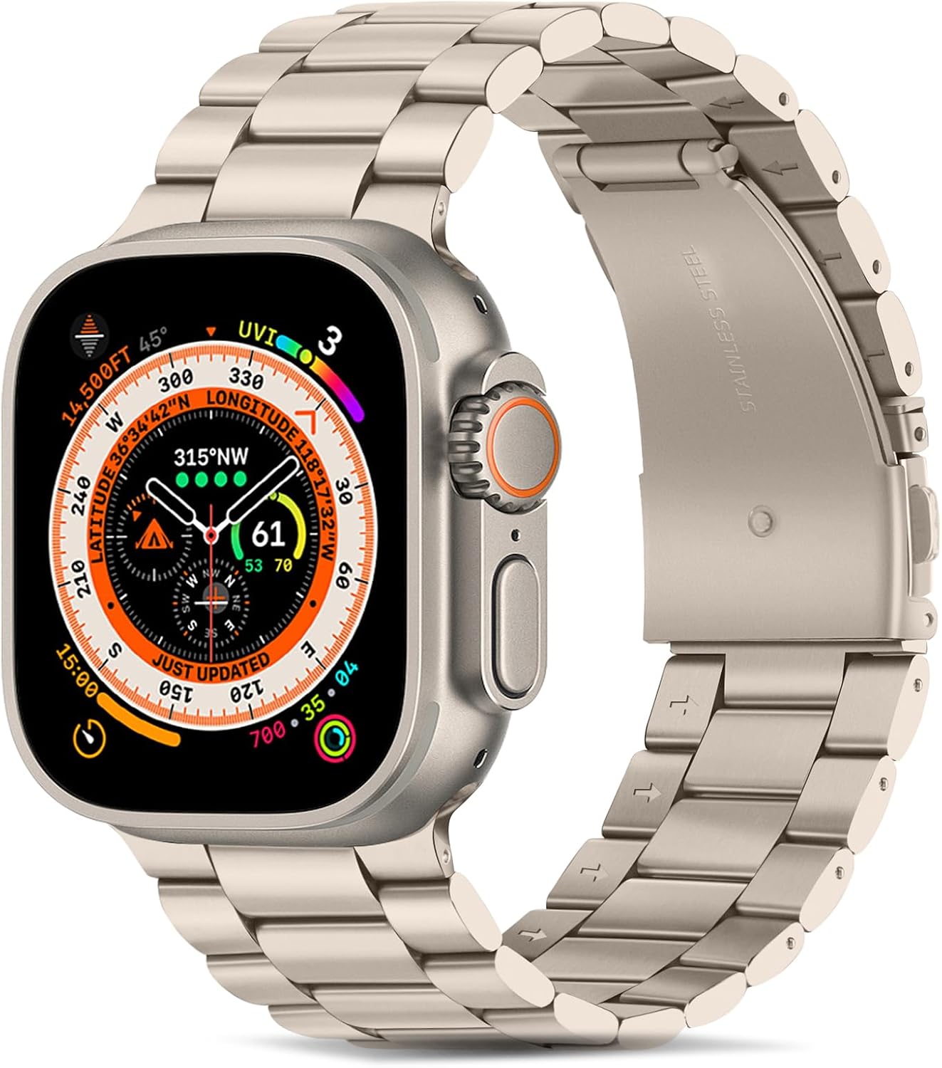 Tasikar Stainless Steel Apple Watch Band - Ultra Series Compatible