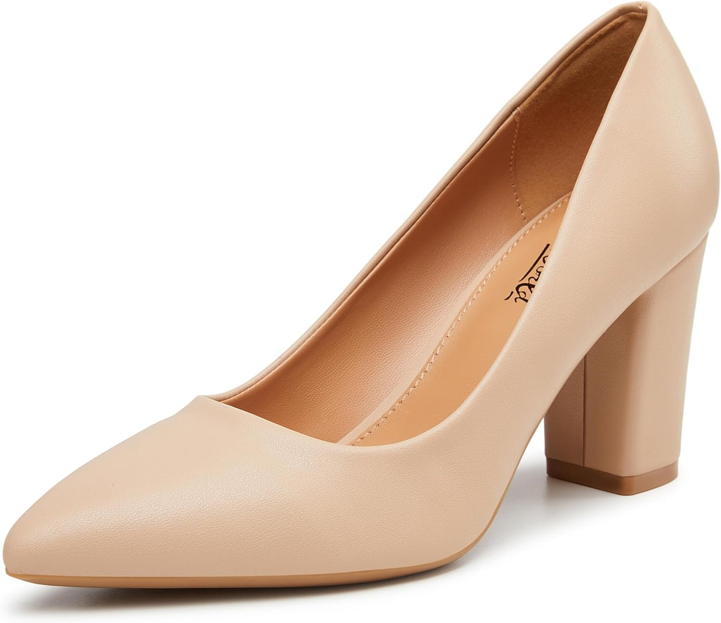High Chunky Block Closed Toe Heels for Women - Elegant Style