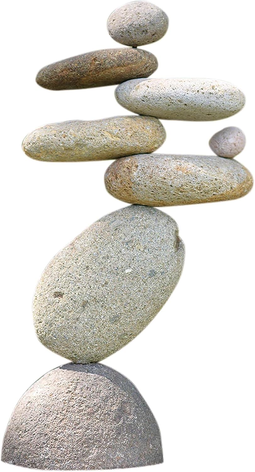 Eight-Stone Balancing Cairn for Unique Indoor/Outdoor Decor