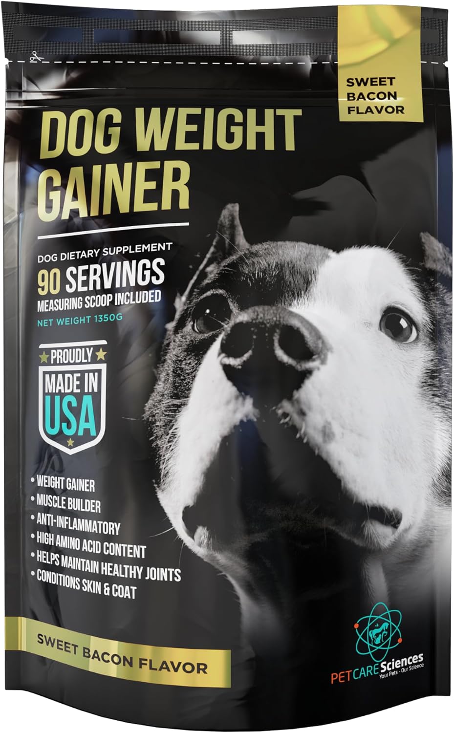 Dog Weight Gainer for Muscle Growth - 90 Servings Available