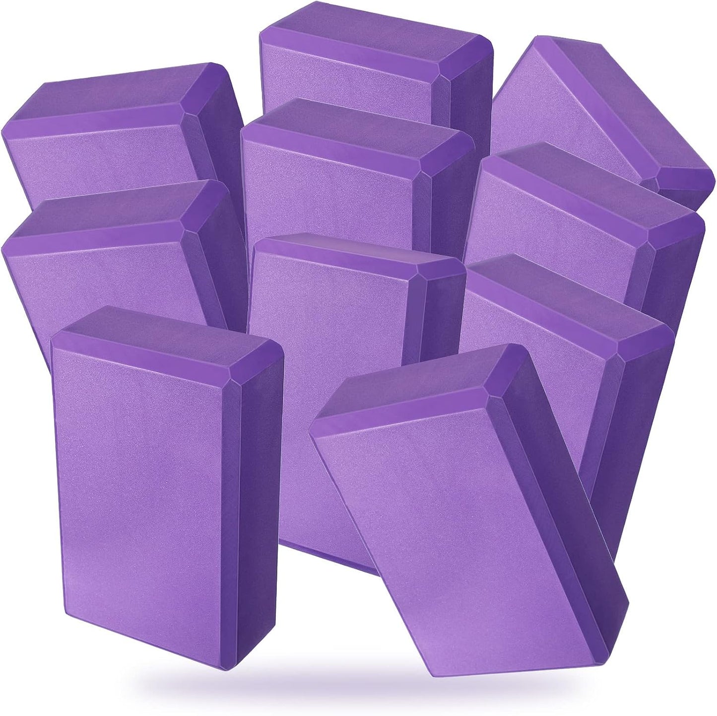 10-Pcs Supportive Eva Foam Yoga Blocks for Women