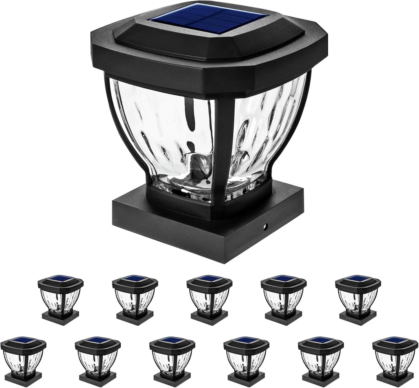 Solar Post Cap Lights for 4 x 4 Posts - Elegant Outdoor Lighting