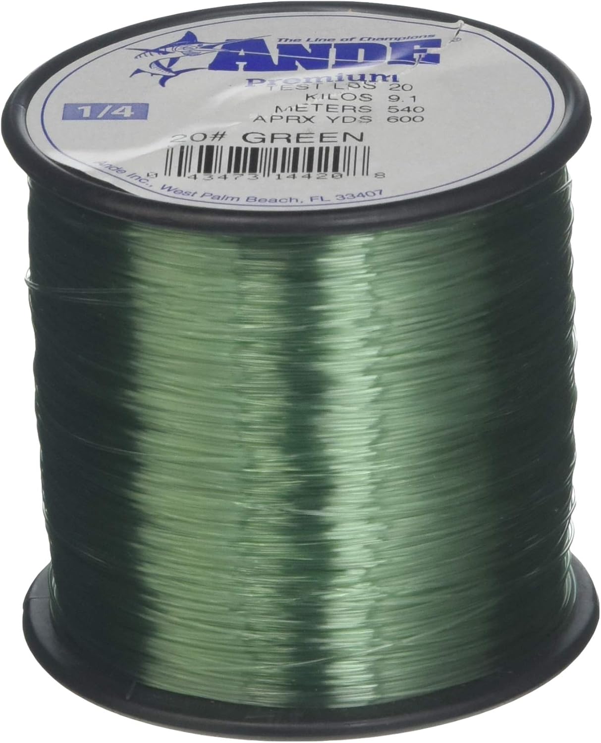 ANDE A14-20G Premium Mono Line 20lb Strength 600yd Green Spool
