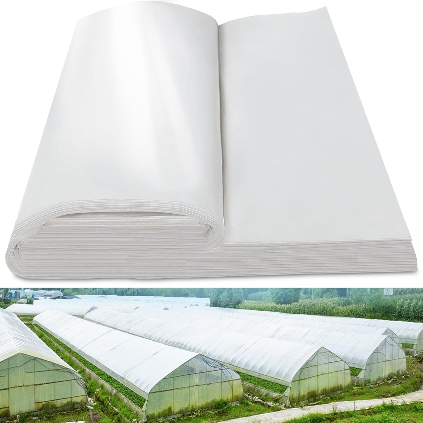 24x50 FT Clear Greenhouse Film for Optimal Plant Protection