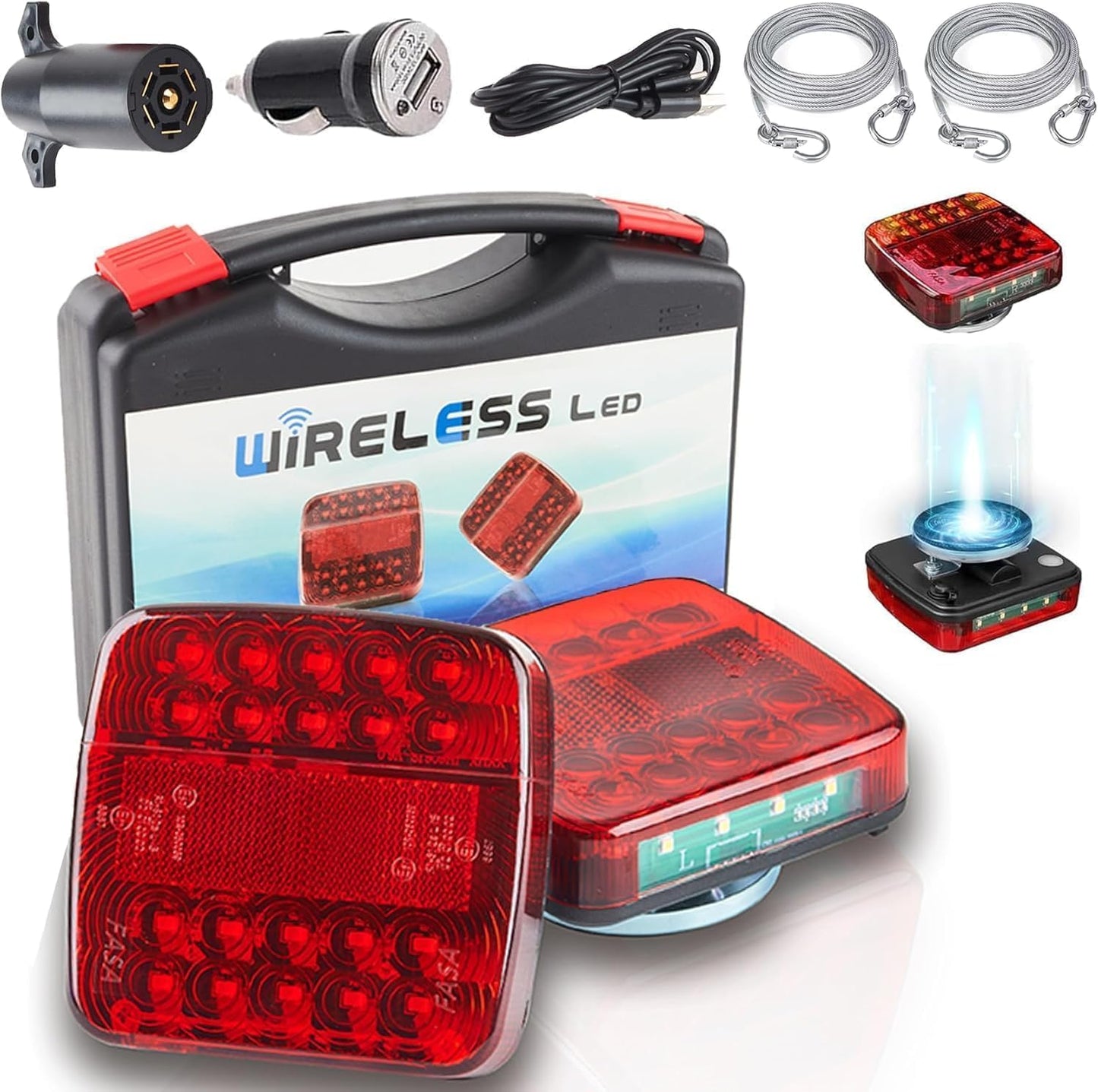 Wireless Trailer Lights Magnetic for Safe Towing and Visibility